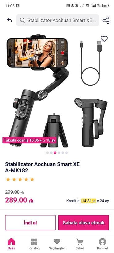 playsdation 3: Aochuan Smart XE (A-MK182) smartfon stabilizatoru təcili satılır - 3 — 4