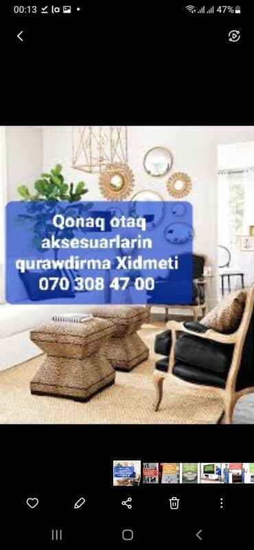 taxta qapi sekilleri: Qonaq otaqın aksesuarlarin qurawdirma Xidmeti. Hazır mebel yığılması — 1