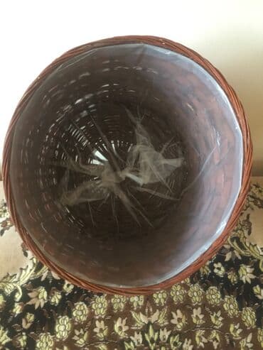 novruz bayramı üçün əl işləri: Təbii materiallardan hazırlanmış toxunma sənətkar səbət — 4