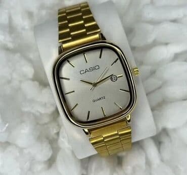 Eynəklər: Qol saatı, Casio, rəng - Qızılı — 1