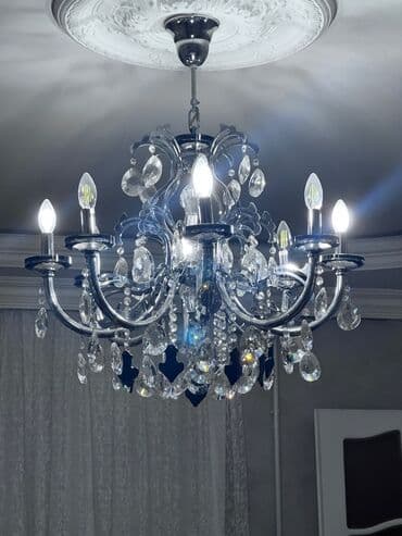 listur sekilleri: Çılçıraq, 8 lampa, Şüşə — 3