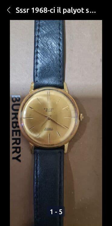 usaqlar ucun qol saatlari: Ssri 1965 ci il palyot saati au 20. bildiyim qadar 20%-i qizildi — 3