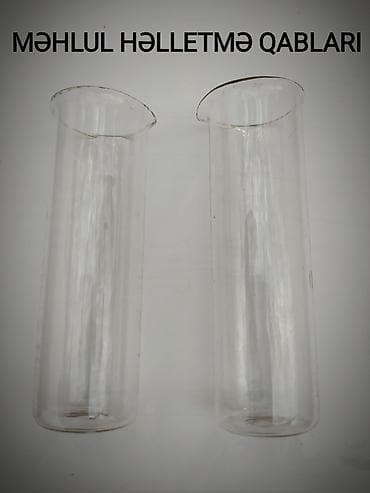 su krant: Məhlul həlletmə qabları – 50 ml borosilikat şüşə 2 ədəd - Material — 1