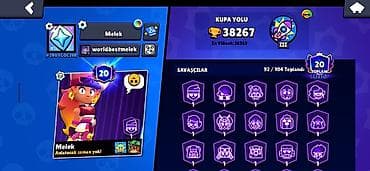 boo cena: Brawl Stars oyun hesabı – yüksək səviyyəli profil - Kupa yolu — 1