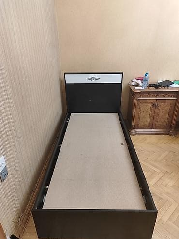 Ev və bağ: Tək nəfərlik çarpayı karkası - Ölçü: standart tək nəfərlik (təxmini — 2