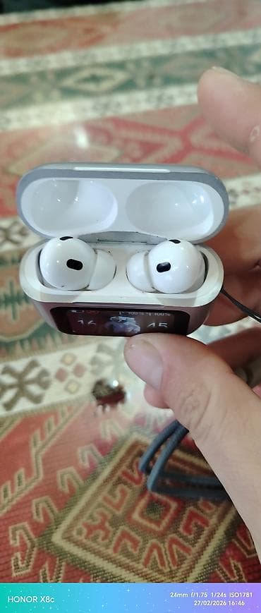 bluetooth nausnikler: İşlənmiş Simsiz (Bluetooth) Qulaqcıqlar, Apple, rəng - Gümüşü — 4