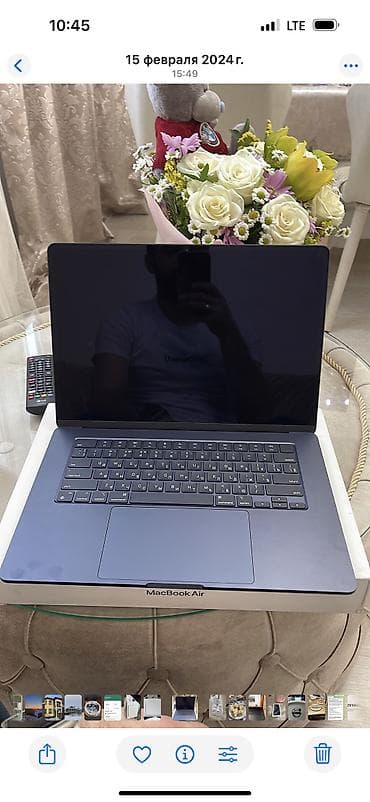 Apple MacBook: İşlənmiş Apple MacBook, 15.4 ", Apple M2, 256 GB, Ünvandan götürmə, Rayonlara çatdırılma — 1