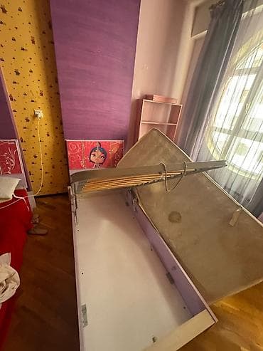 usag ucun: Uşaq/yeni yetmə üçün tam dəst: qaldırılan mexanizimli çarpayı və tumbə — 4