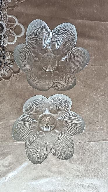 sufre: Şüşə qab dəsti – 2 ədəd BOGEMA Diametr 15 sm - Material: qalın, şəffaf — 2