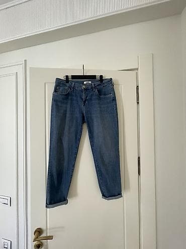 Mavi rəngli klassik cins şalvar - Kəsim: düz/regular fit, 5 ciblə (2