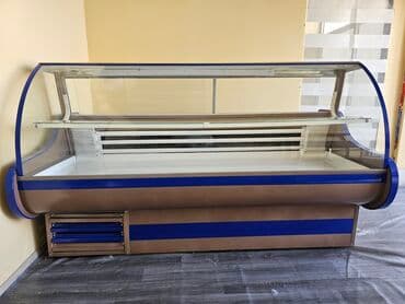 marojna soyuducuları: Mağaza/vitrin üçün soyuduculu vitrin - Ön və yanları panoramik — 2