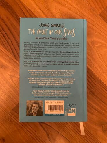 Qazanlar: Eyni ulduzun altinda kitab, John Green — 2