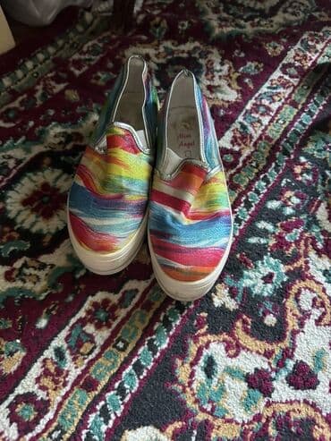 женские слипоны на высокой подошве: Туфли, Размер: 34, Б/у — 1