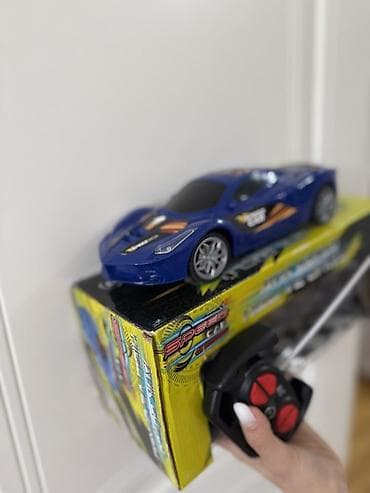 bugatti veyron 8 dsg: Uzaqdan idarə olunan Speed Car oyuncaq maşın - Rəng: mavi, yarış — 4