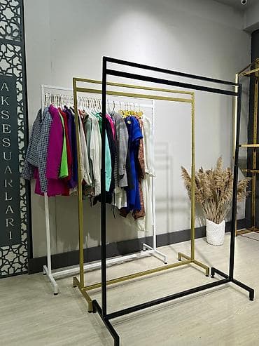 Mağaza avadanlığı: Minimalist metal paltar asqısı – butik, şourum və ev geyim saxlama — 6