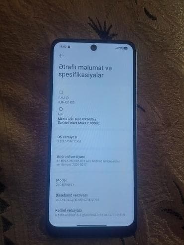 balaca dondurucu: Redmi 13, 256 GB, rəng - Mavi, Face ID — 3