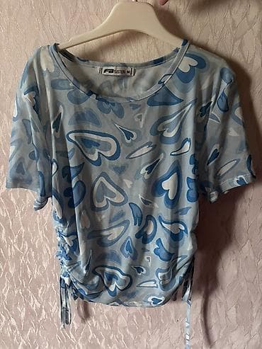 idman şort: Qadın üst geyimləri seti - Ağ qısaqat T-shirt: Rezinli, incə zolaqlı — 3