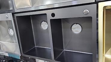 metbex canaqlari: Kvadrat Mətbəx çanağı, Paslanmaz polad — 4