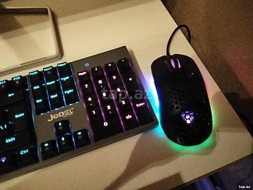 ssd har disk: JEDEL RGB işıqlanmaya malik tam ölçülü klaviatura + delikli yüngül — 2