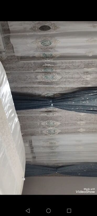 muncuq pərdə: İşlənmiş, Vilyur Pərdə, rəng - Ağ, Ödənişli çatdırılma — 10