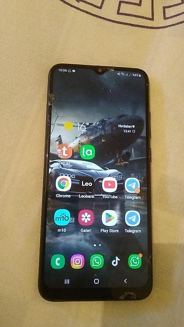 Samsung Galaxy A02 S, 64 GB, rəng - Qara, Qırıq