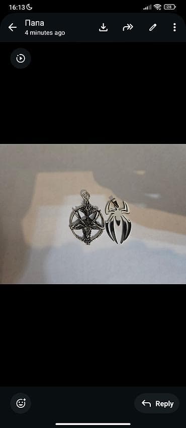 Metal asqı dəsti – 2 ədəd - Material: metal ərintisi, gümüş rəng