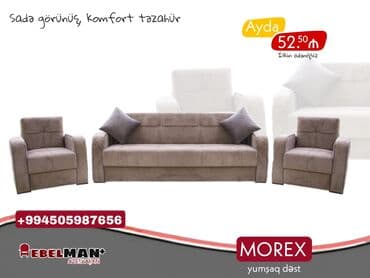 пуфик: Divan kreslo dəsti kredi̇tlə | mebelman+ sadə görünüş, komfort — 1