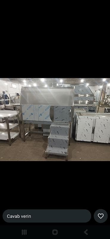 Restoran, kafe avadanlığı: Paslanmayan poladdan peşəkar mətbəx avadanlıqları - İş masaları — 3