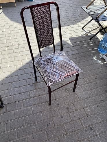 cay: Metall karkaslı yumşaq oturacaqlı stullar - Material: möhkəm metal — 2