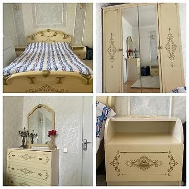 tekli carpayi: 2 təknəfərlik çarpayı, Dolab, Komod, 2 tumba, İşlənmiş — 1