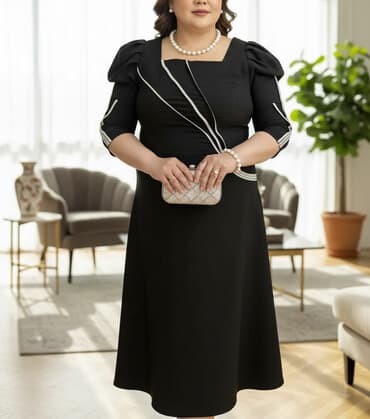 yun koftalar: Ziyafət donu, Midi, 3XL — 1