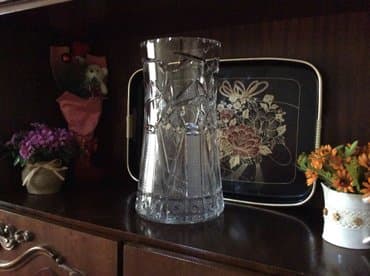 aboy dekor: Qedimi Xrustal Guldan. 60- ci illerin. Hundurluyu 33 sm; diametri 16 — 3