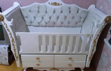 двери бу: Для девочки и мальчика, Четырехугольная, Колыбель, С бортиками, Без матраса, Без механизма качания — 2