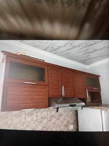 Mətbəx üçün divar dolabı dəsti və havatəmizləyici - Material — 2