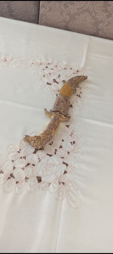 подарок любимому на новый год: Dekorativ xəncər – şərq üslublu - Materiallar: metal gövdə və qın — 1