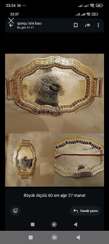 Baklar və çənlər: Emallı metal vedrə qapaqlı ve diger qablar her bir şəkildəki 10 manata — 2