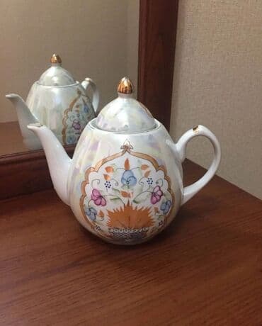 qədimi caynik: Yeni, rəng - Göy, Çaydan, 1,5 bucket volume l, Rusiya — 6