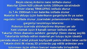 Xətt izləyən robot - Line follower robot Beyin olaraq Arduino nano — 5