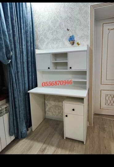 dizayn mebel: Oğlan və qız üçün, Yeni, Siyirməli, Yazı masası, Stulsuz — 6