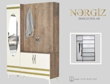 Yeni, Açılan, Düz dolab, Dəhliz dolabı