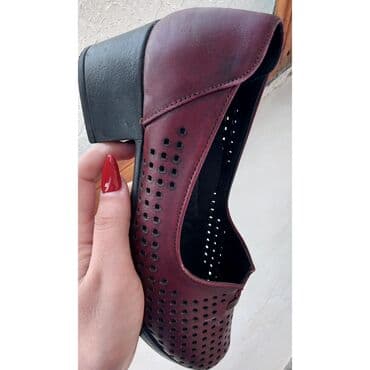 женские балетки с перфорацией: Туфли, Размер: 38.5, Б/у — 2