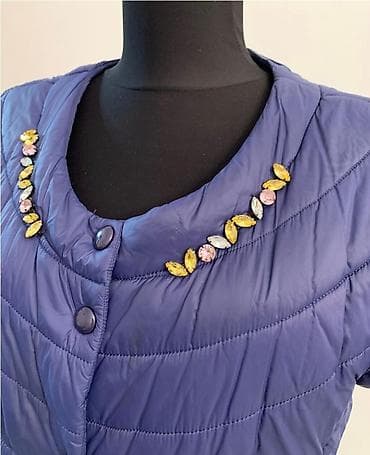 deri jilet: Jilet, XL, rəng - Mavi — 2