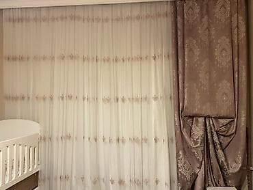 İşlənmiş, Pərdə, rəng - Qəhvəyi, Ünvandan götürmə, Ödənişli çatdırılma