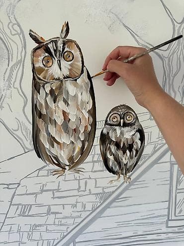 art line: Divar rəsimlərinin çəkilməsi🎨 Qiymət rəsmə və onun ölçüsünə uyğun — 3