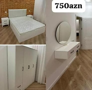 masa taxta: Yataq otağı mebel dəsti Tərkib: - 1 ədəd iki nəfərlik çarpayı (yumşaq — 1