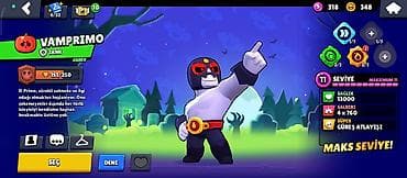 Zərgərlik əşyaları: Brawl Stars hesabı – yüksək səviyyəli brawlerlər və nadir skinlər — 4