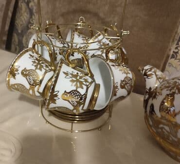 modem wifi 20azn: Çay dəsti, rəng - Qızılı — 2