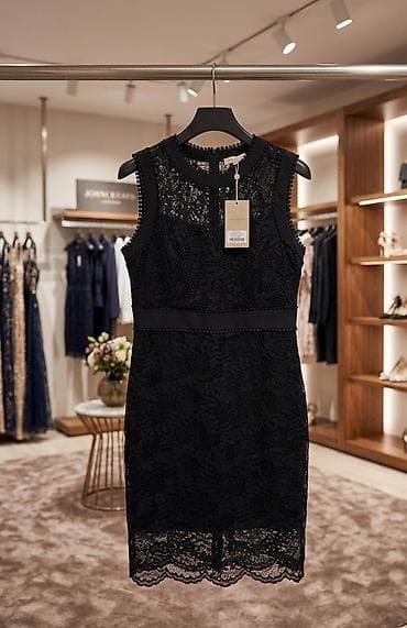 sederek xonca instagram: Qara krujeva don - Klassik “little black dress” üslubunda, dizə yaxın — 1