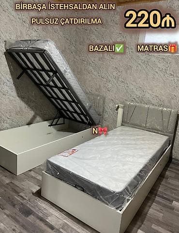 Satılır:*Birbaşa istehsalçıdan BAZALI çarpayı* Qeyd:Yenidir,sifarişlə