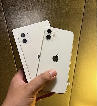 IPhone 11, 128 GB, Ağ, Zəmanət, Simsiz şarj, Face ID — 1